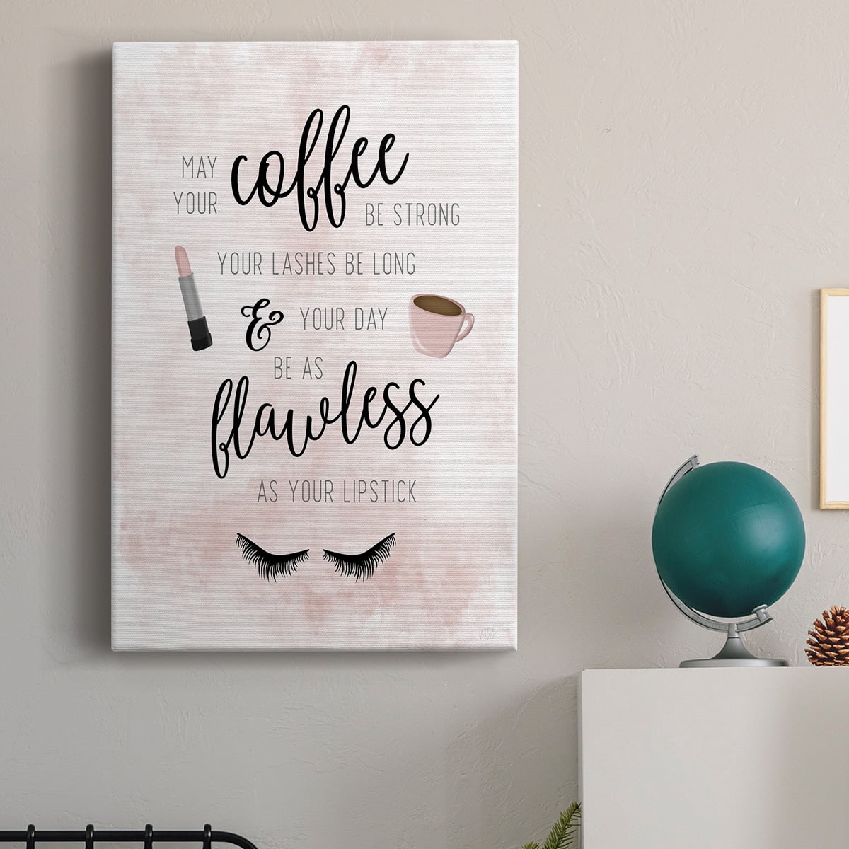 May Your Coffee Be Strong Premium Gallery Wrapped Canvas - Ready to Hang