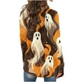 thumbnail image 5 of UVEASISHA Halloween Cardigan for Women Pumpkin Ghost Print Long Sleeve Shrugs Open Front Kinomo Cardigans Lightweight Outwear Coats Multicolor S, 5 of 7
