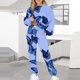thumbnail image 1 of Puntoco Conjunto de sudadera y pantalones de manga larga con estampado informal para mujer Puntoco Puntoco-4734, 1 of 5