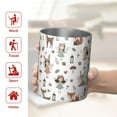 thumbnail image 5 of 12oz Coffee Tumblers Forest Fairy Princess Pattern Stainless Steel Vacuum Insulated Travel Tumbler Coffee Cups Mug with Lid and Straw with Cleaning Brush for Cold & Hot Drinks, 5 of 5