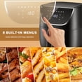 thumbnail image 3 of Friteuse à Air Chaud de 6QT, Four Airfryer Sans Huile de 1700W avec Minuterie et Température Réglable, Commandes Tactiles avec 8 Préréglages, Panier Antiadhésif et Lavable au Lave-Vaisselle, 3 of 8