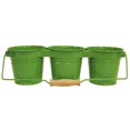 thumbnail image 1 of Houston International Trading 8331E AG Enameled Galvanized Triple Planter, HotPink, 1 of 1