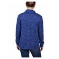 thumbnail image 2 of NY Collection Womens Overlap Design Wrap Blouse, Blue, Petite, PM, 2 of 2