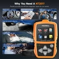 thumbnail image 3 of FOXWELL NT201 OBD2 Scanner Check Engine Code Reader Emission Test Automotive Diagnostic Tool EOBD OBD Scan Tool SMOG Test Free Update, 3 of 9