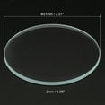 thumbnail image 2 of Unique Bargains 2.01x0.08' Dia Flashlight Glass Lens, 2 Pcs Polished Edge Glass Lens, Transparent, 2 of 5