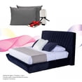 thumbnail image 1 of Box Base cama Matrimonial + Cabecera Drax Azul + Almohada 2Pack + Frazada, 1 of 6