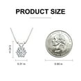 thumbnail image 6 of Beautiful 1 Carat D Color Round Cut Moissanite Birthstone Solitaire Pendant Necklace, S925 Sterling Silver Plated, Classic & Versatile,Female, Adult, 6 of 7