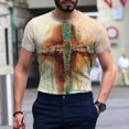 thumbnail image 3 of qucoqpe Mens Graphic Tees Tie Dye Casual Big & Tall T-Shirts Short Sleeve Tops on Clearance, 3 of 5