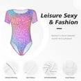 thumbnail image 6 of Naloa Colorful Glitters Women's Short-Sleeved Onesie, One-Piece Swimsuit for Parties, dates, clubs - X-Large, 6 of 9