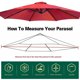 thumbnail image 3 of 6 Bones Patio Paraguas Cubierta Desmontable 2m Accesorios Paraguas (Rojo), 3 of 9
