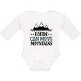 thumbnail image 3 of Inktastic Faith Can Move Mountains Girls Long Sleeve Baby Bodysuit, 3 of 5