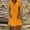 Orange, variant on Women's V Neck Solid Color Linen Short Sleeve Midi Dress For Summer & Fall Summer Midi Dress Maxi Dress Petite Length Maxi Summer Dress for Women Floral Dress Summer Ruffle Dresses for Women Cut Loose