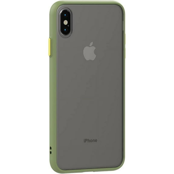 Case for iPhone XR Thin Shockproof Phone Case PC Back TPU Bumper [Protect from Fingerprint/Shock/Scratch/Slip] Translucent Matte Phone Cover for iPhone XR-Green