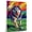 Alaskan Malamute, variant on Irish Wolfhound Dog Golf Art Stretched Canvas Size 8x12 – Irish Wolfhound Dog Playing Golf Wall Art, Dog Lover Canvas, Sports Theme Decor for Living Room