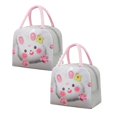 thumbnail image 1 of Oleegame 2 Pcs Sac de Rangement pour Produits, Sac à Main Isolé, Sac à Lunch, Sac à Lunch, Chiot Brun (Isolation 3D) Gris, 1 of 9