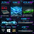 thumbnail image 5 of MSI Thin 15 15.6 144Hz Gaming Laptop, Intel i5-13420H, NVIDIA GeForce RTX 4060, 16GB RAM, 512GB SSD, 5 of 6
