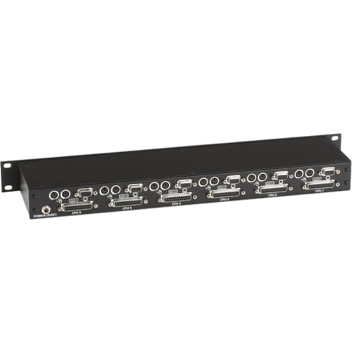 Restored BLACK BOX ACU1006VRA 6-Port Rackmount CAT5 KVM Extender Hub with Bidirectional Serial and Stereo Audio (Refurbished)