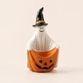thumbnail image 4 of Cuenco de dulces con forma de calabaza fantasma: decoración de Halloween con un fantasma amigable sosteniendo un cuenco temático para dulces, almacenamiento pequeño o un lindo adorno de mesa., 4 of 7