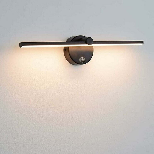 Dimmable LED Mirror Lights with Switch, 300° Rotatable Bathroom Wall Light LED 8W 4000K Bathroom Mirror Lamp..