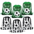 thumbnail image 2 of Football Party Favors Drawstring Bags Soccer Ball Gift Goodie Bag B, 2 of 5