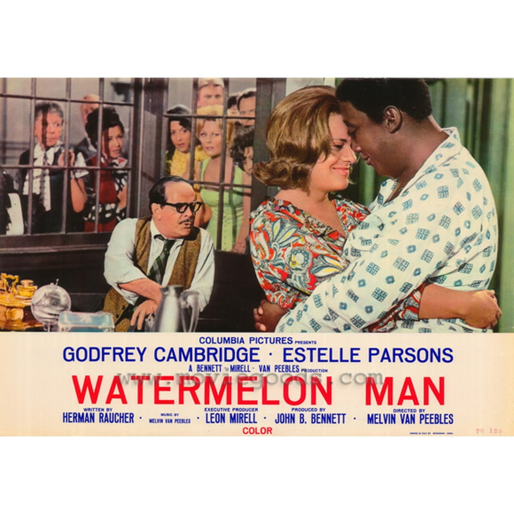 Watermelon Man movie POSTER (Style E) (11" x 17") (1970) Walmart