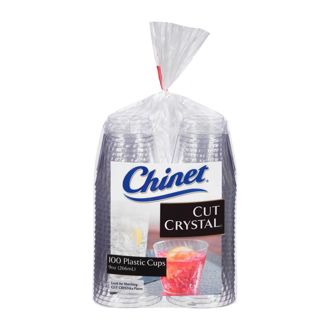 Chinet Cut Crystal 10 Oz Plastic Cups 150count for sale online 