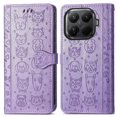 thumbnail image 1 of Funda Cartera FOXDOCK para Xiaomi 15T Pro , Flip PU con Relieve de Gatos y Perros, Tarjetero y Soporte, 1 of 6
