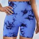 thumbnail image 5 of Pantalones cortos deportivos de Yoga para mujer, mallas cortas transpirables de alta elasticidad, cintura alta, levantamiento de cadera, sin costuras, Tie-Dye, para gimnasio, 5 of 5