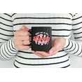 thumbnail image 2 of Retro Meet Me at the Kissing Booth, Valentine's Day Art Merch Gift, Black 11oz Ceramic Mug, 2 of 5
