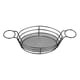 thumbnail image 1 of Cesta De Comida Ovalada Negra Para Patatas Fritas Y Hamburguesas, 1 of 5