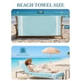 thumbnail image 6 of Casa Platino Turkish Beach Towels 2 Pack, Lightweight & Sand Free, Quick Dry Cotton Towels for Travel, Pool & Summer Beach Days – Aqua, 6 of 9