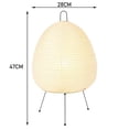 thumbnail image 2 of Japanese Rice Paper Lantern LED Table Lamp Living Room Bedroom Bedside Study Hotel Homestay Tripod Floor Lamp EU Plug, 2 of 5