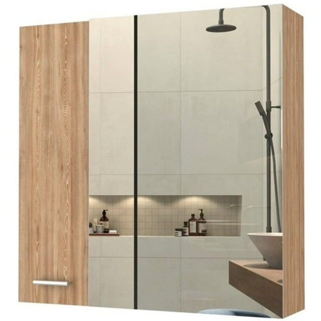 FM FURNITURE Kenya Medicine Cabinet Pine (beige) Engineered Wood