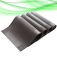 thumbnail image 6 of HEATSHAKING 4Pcs Heat Resistant Table Mats Silver Rectangle PVC Anti-slip Waterproof Materials, 6 of 8