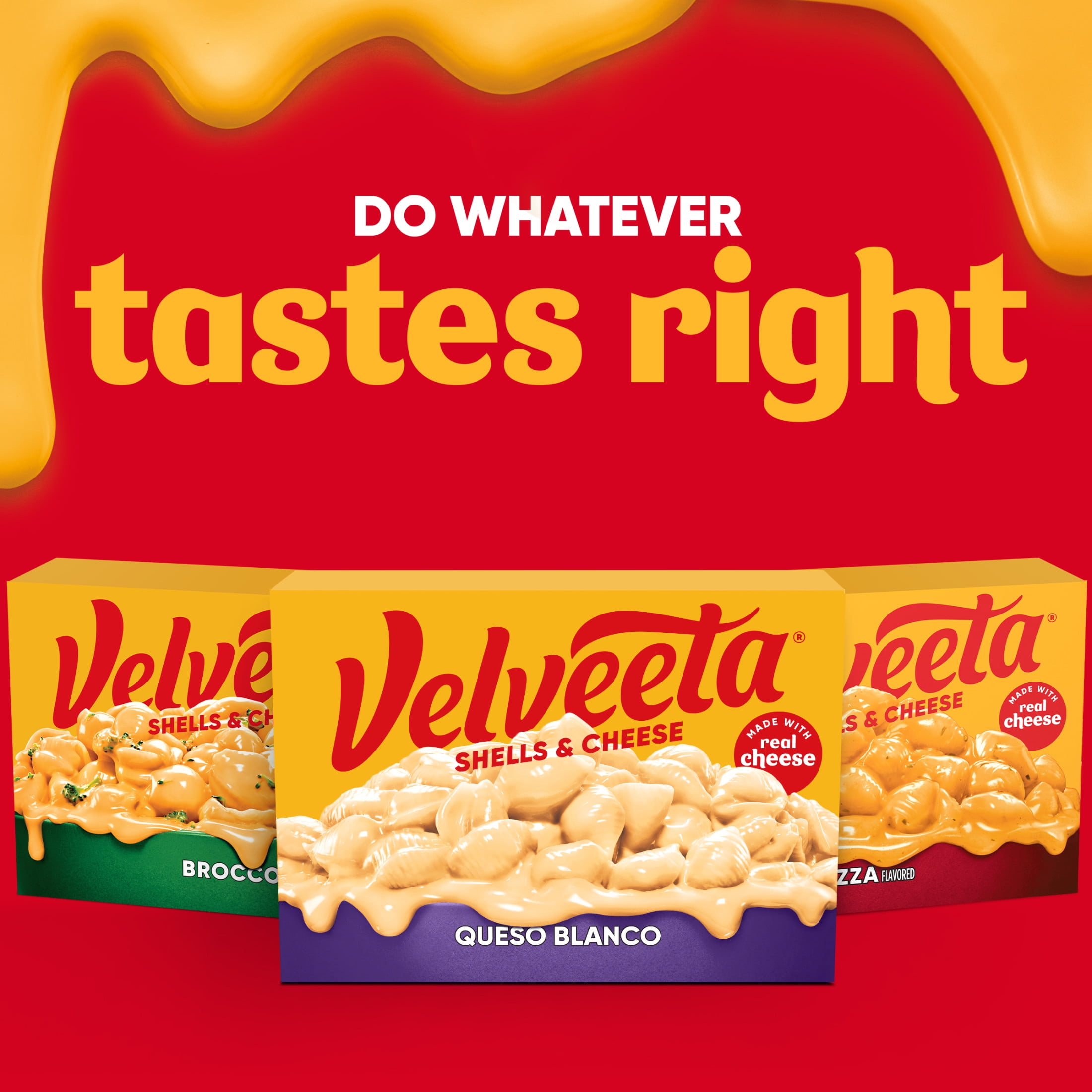 (12 pack) Velveeta Shells and Cheese Queso Blanco Mac N Cheese Dinner, 12 oz Box, Shelf-Stable