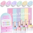 thumbnail image 1 of Set de esmaltes en gel Double Rhythm, 6 unidades, 15 ml, del mismo color Soak Off, 1 of 9