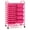 Hot Pink, variant on 15-Drawer Storage Cart, 15 Drawer Trolley, Rolling Organizer Cart, Scrapbook Paper Organizer, Suitable for Office and School, Rolling Office Storage Tools (Clear)