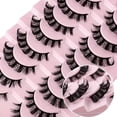 thumbnail image 4 of Juego Definitivo de Pestañas Sedosas | 10 Pares de Pestañas Postizas Reutilizables para un Efecto Cruzado Natural y Desordenado, 4 of 5