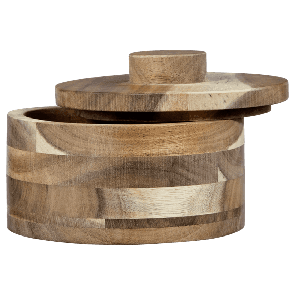 Bouclair Dark Brown Wood Storage Box