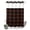 Espresso, Beige, Mocha, Latte, variant on No Hook Shower Curtain, Black Brown Stripes Shower Curtains for Bathroom with See Through Top Window, Farmhouse Modern Striped Waterproof & Washable Bath Curtain Stand Up Stall 36"x72"