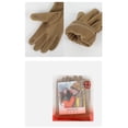 thumbnail image 4 of Hot Sales Hat, Scarf & Glove Sets for Women Men GIJNRIUIUA Under $15 Women&Men Autumn Winter Warm Cute Hat Scarf Gloves Three Pieces Winter Snow Knit Cap Screen Mittens Scarves Sets Brown, 4 of 5