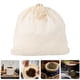 thumbnail image 5 of Bolsa de algodón reutilizable para colar leche de frutos secos. Bolsas de malla fina para colar café y yogur. Paños de queso orgánicos para colar., 5 of 8