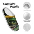 thumbnail image 5 of Kdxio Colorful Viper Snake Women's Men's Slippers Plush Slip-On House Slipper for Winter Indoor Soft Cushion Non-slip Fluffy Slides Slippers-39/40, 5 of 7