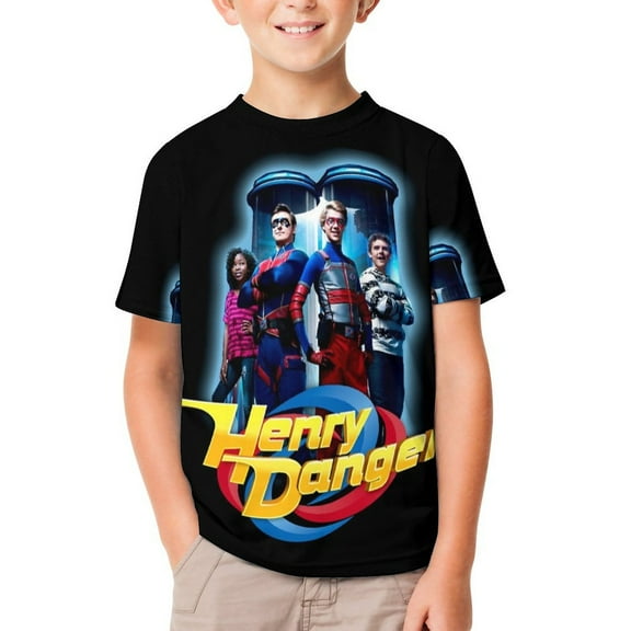 Kids Short Sleeve T Shirt Henry Dan-Ge Tshirts Cartoon Tee Shirt for Youth Boys Girls