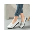 thumbnail image 4 of Bellella Womens Casual Driving Moccasins Classic Fashion Penny Slip On Ladies Driving Loafer Flat Shoes White 6, 4 of 9