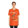 thumbnail image 3 of Funny Amputee T-Shirt “Bet your giraffe v1” Humor Crew Neck T-Shirt, 3 of 4