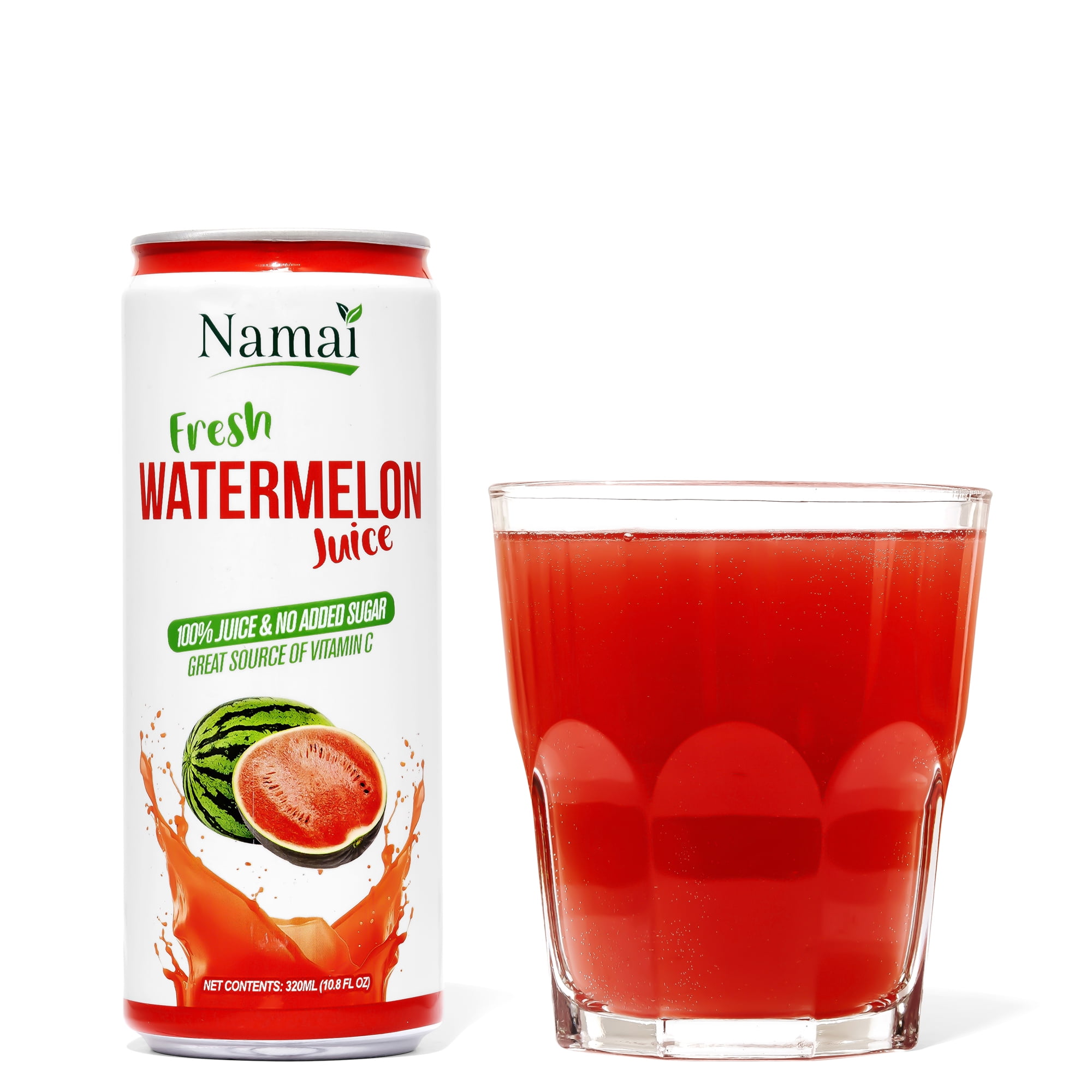 Namai Pure Watermelon Juice, All Natural, 10.8 fl oz Can, 24 Count