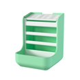 thumbnail image 4 of DimyFew Rabbit Hay Feeder Grass Rack Bunny Feeder Cage Hay Racks Food Bowl Dispenser Two-in- PP Structure Suitable for Rabbit Guinea Pig Chinchilla Home Us green, 4 of 8