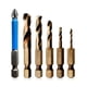 thumbnail image 1 of Juego de 6 brocas cortas JINMJMXG M35 para acero inoxidable y metales duros, 1 of 5