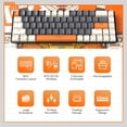 thumbnail image 5 of Teclado mecanico MAGIC REFINER K68 inalambrico Bluetooth 2.4GHz 68 teclas switch azul, 5 of 5
